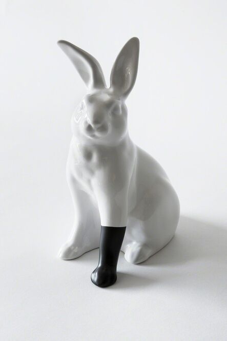 Scott Patt, ‘Rabbit with foot (black)’, 2012