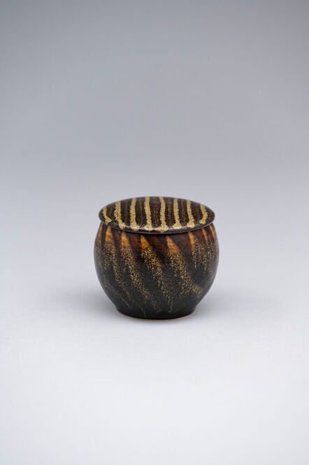 Yoshinori Hagiwara, ‘Container with lid, black glaze’, N/A