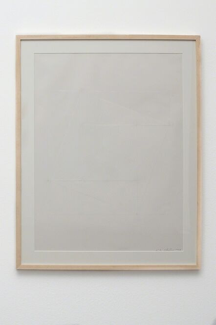 Esther Ferrer, ‘Pitágoras cuadrado. Blanco sobre blanco’, 1988