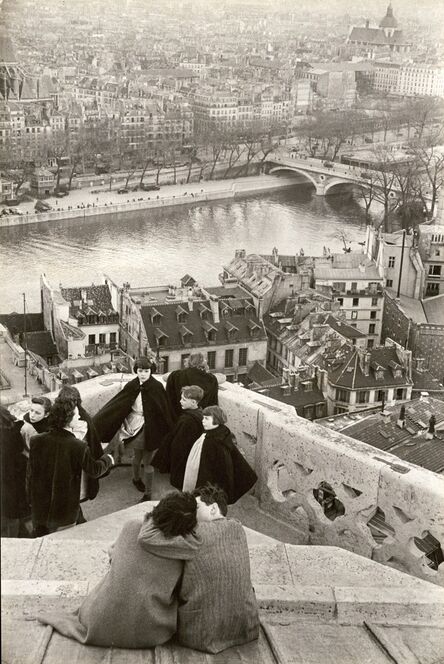 Henri Cartier-Bresson, ‘Schoolchildren Looking from the Top of Notre-Dame Cathedral at the Seine River, Paris’, 1953/1955c