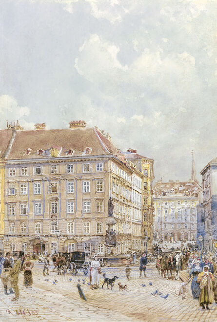 Rudolf von Alt, ‘The Freyung in Vienna’, 1885