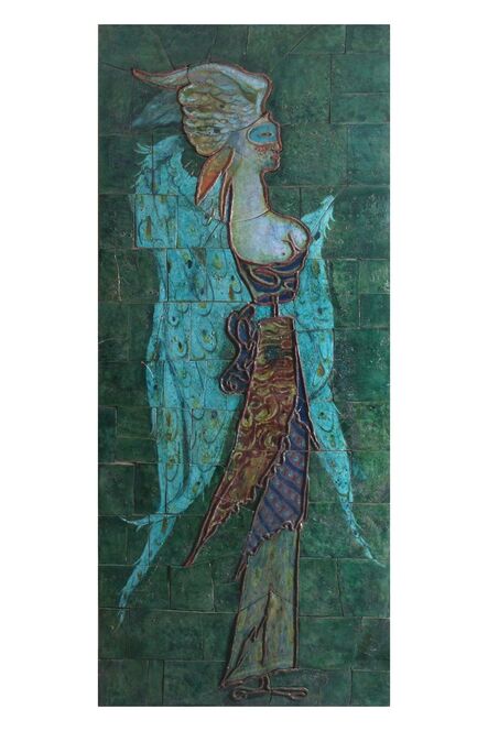 Pietro Melandri, ‘Winged female figure with mask’, ca. 1948