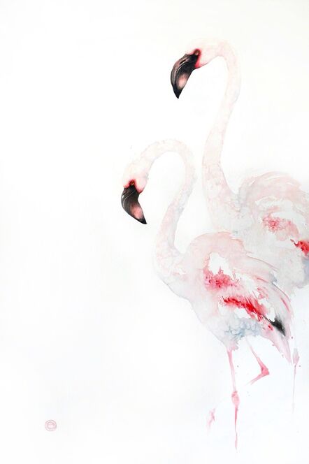 Karl Martens, ‘Lesser Flamingoes’