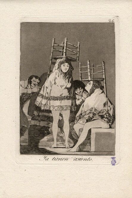 Francisco de Goya, ‘Ya tienen asiento. (They've already got a seat.)’, 1796-1797