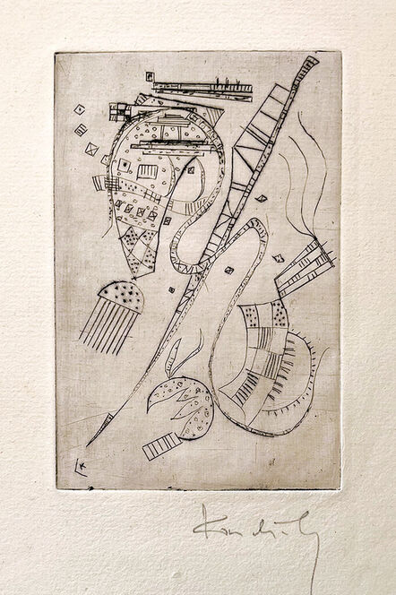 Wassily Kandinsky, ‘Etching for Stephen Spender (Fraternity)’, 1939