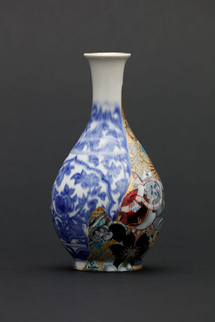 EuiJeong Yoo, ‘Blue & White Porcelain Bottle with Jewelry Decorated’, 2018