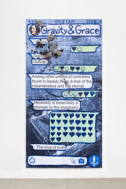 Thomas Hirschhorn, ‘Gravity and Grace (Chat-Poster)’, 2020
