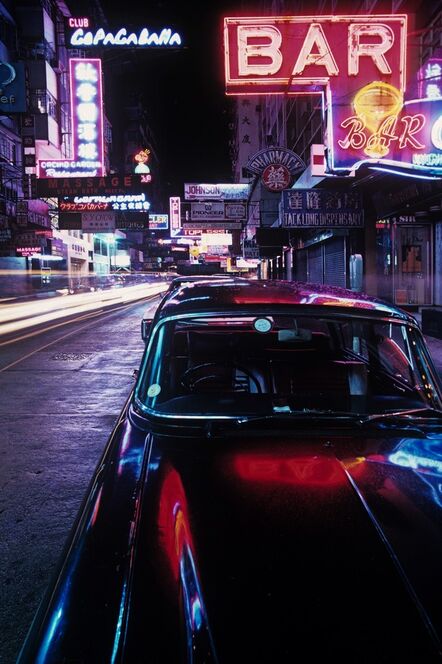 Greg Girard, ‘Neon and Black Jaguar, Tsimshatsui, ’, 1975