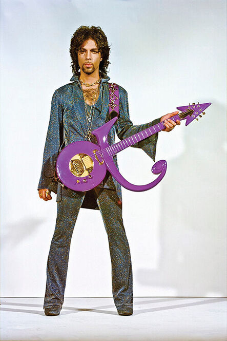 Steve Parke, ‘Portrait of Prince with Schecter Purple Symbol Electric Guitar’, 1999