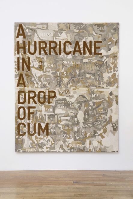 Rirkrit Tiravanija, ‘Untitled 2020 (a hurricane in a drop of cum) (two maps, 1965)’, 2020