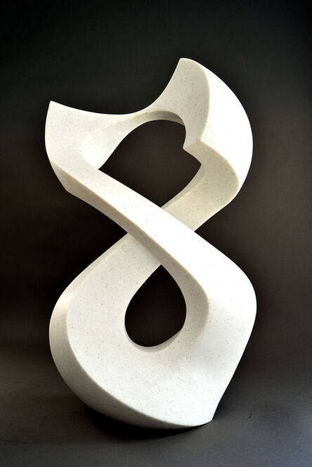 Jeremy Guy, ‘Halcyon White 4/50 - smooth, polished, abstract, engineered stone sculpture’, 2020