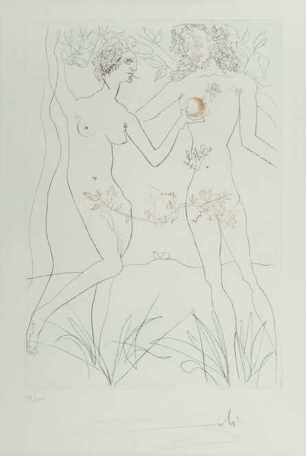 Salvador Dalí, ‘Adam and Eve, from Famous Loves’, 1972