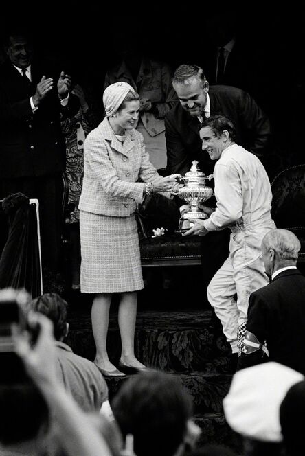 Jesse Alexander, ‘Jackie Stewart Recieves Winner's Trophy from Princess Grace and Prince Rainier of Monaco’, 1966