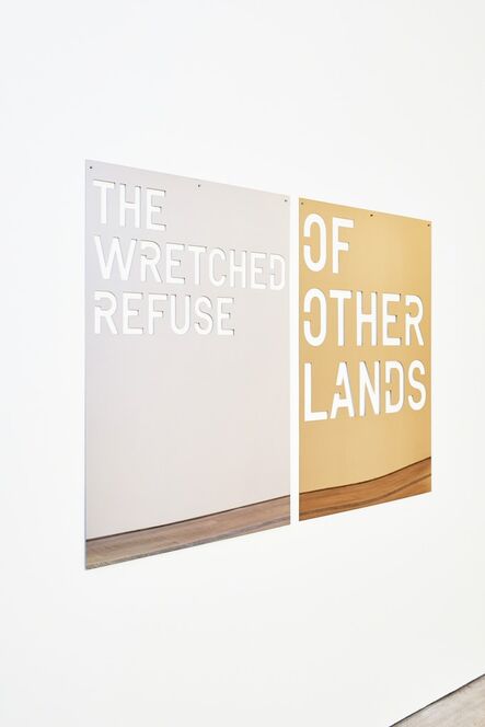 Rirkrit Tiravanija, ‘Untitled, 2018 (the wretched refuse /of other lands)’, 2018
