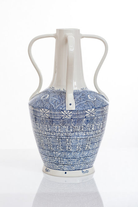 Rachid Koraïchi, ‘From the series Lachrymatoires Bleues - Blue Lachrymatory Vases (iii)’, 2020