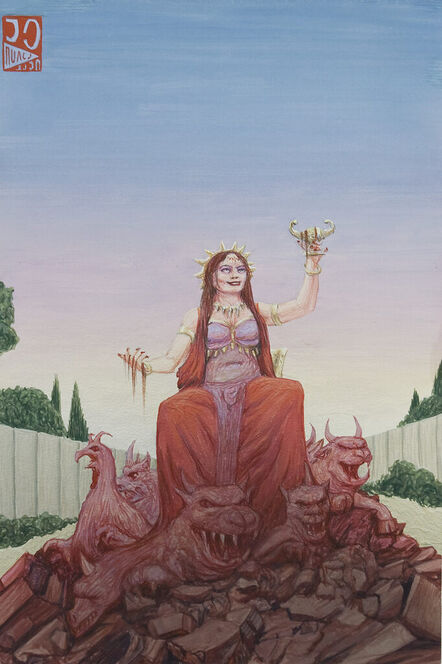 Jim Shaw, ‘Dream Object: Paperback Cover (I Was Having an Affair with a Married Woman Who Posed Like the Whore of Babylon from an Old Kelley / Mouse Rock Poster. I Saw ...)’, 2008