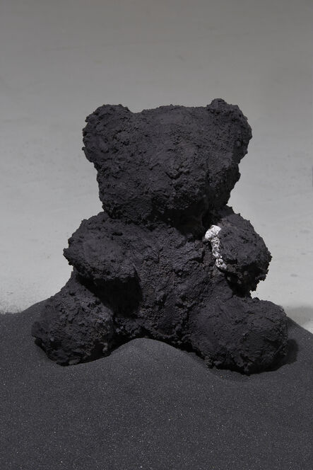Ivy Naté, ‘Mixed media sculpture of Teddy Bear: Black Bear with Gem'’, 2018