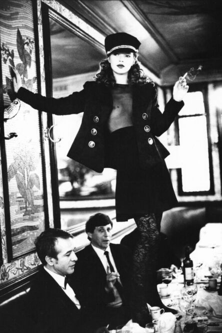 Arthur Elgort, ‘Kate Moss at Café Lipp, Paris, Vogue Italia,’, 1993