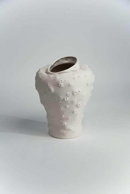 Kylie Lockwood, ‘Collapsing amphora with pockmarks’, 2016
