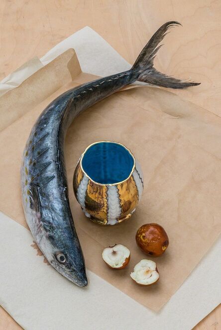 Melanie Sherman, ‘Memento Mori - Cup with Fish, Fruit’, 2013