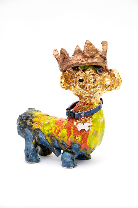 Ramesh Mario Nithiyendran, ‘Dog with copper crown’, 2019