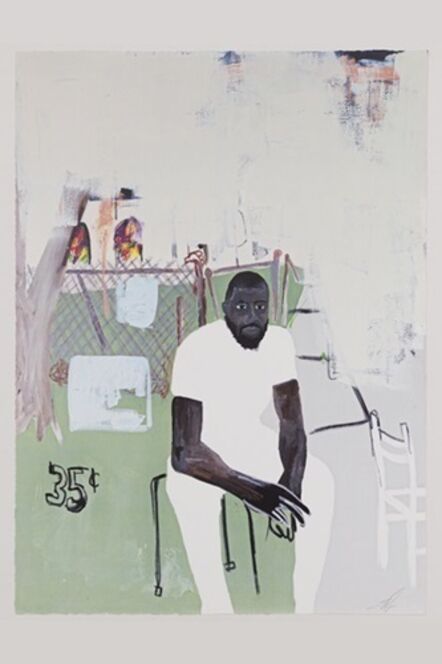 Jammie Holmes, ‘A Self Portrait of an Artist on Narrow Street’, 2020