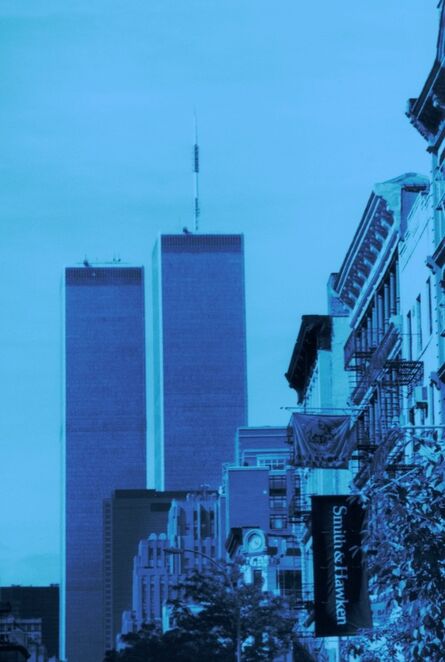Isack Kousnsky, ‘Twin Towers in Blue’, 2010