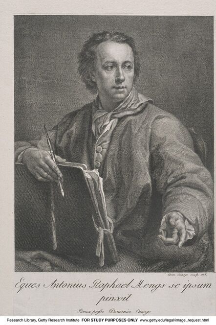 Anton Raphael Mengs, ‘Eques Antonius Raphael Mengs se ipsum pinxit’, 1778