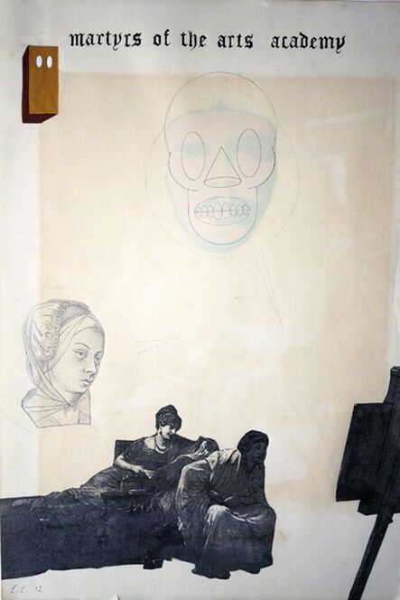 Enrique Chagoya, ‘Ghostly Meditations (martyrs of the arts academy)’, 2012