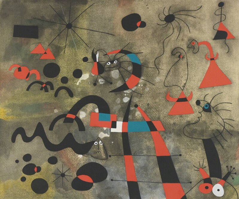 Joan Miró, ‘Constellations (Cramer Books 58)’, 1959, Print, The complete portfolio, comprising one lithograph and 22 pochoir reproductions printed in colors of gouaches painted by the artist, with text by André Breton, Sotheby's