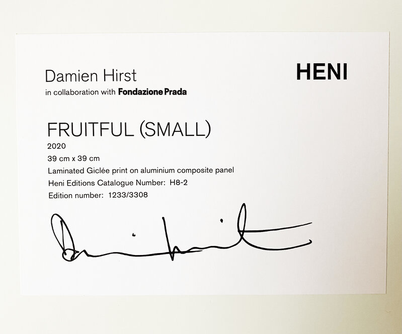 Damien Hirst, ‘Fruitful H8-2’, 2020, Print, Laminated Giclée print on aluminium composite panel, Fairhead Fine Art Limited