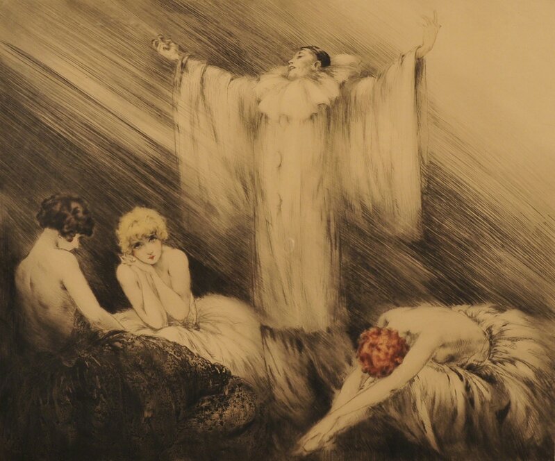 Louis Icart, ‘Le Poeme (The Poem)’, 1928, Print, Lithograph and Etching, The Illustrated Gallery