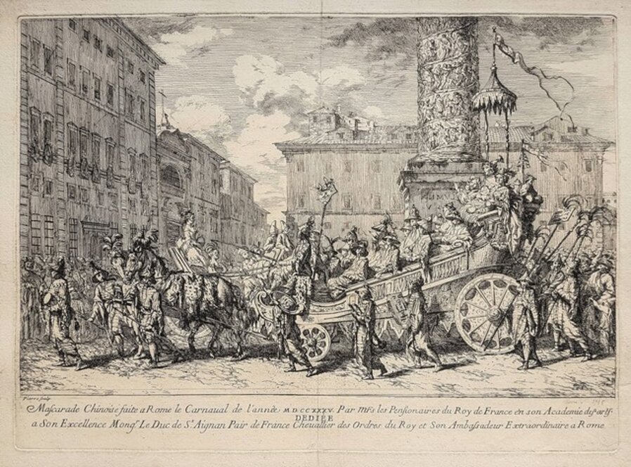 Masquarade chinoise faite à Rome
