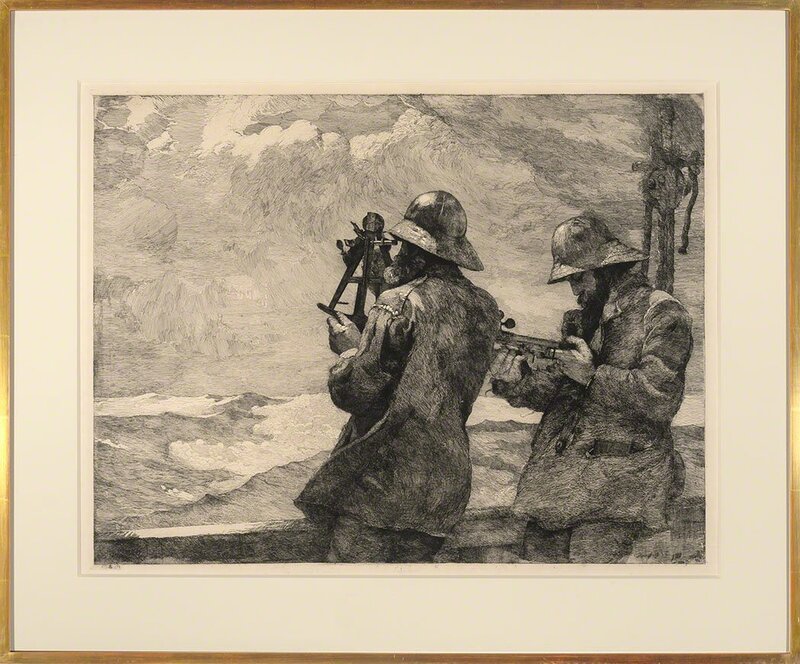 Winslow Homer, ‘Eight Bells (Goodrich 96)’, 1887, Print, Etching, on imitation Japan paper, with the anchor and dial remarqués, Doyle
