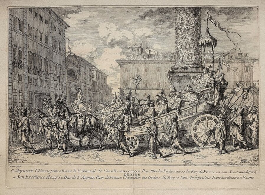 Mascarade chinoise faite à Rome