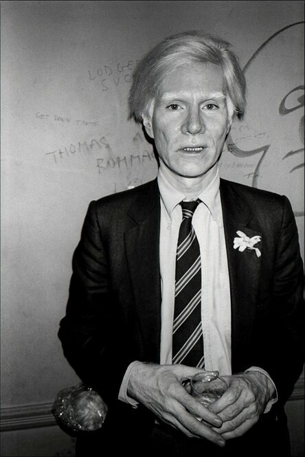 Allan Tannenbaum, ‘Andy Warhol at the Mudd Club, NYC’, 1979-printed 2018