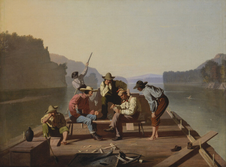 Raftsmen Playing Cards