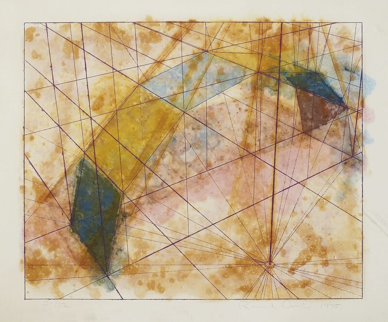 Ronald Davis, ‘Intaglio Print Series: three plates’, 1975, Print, Three etchings with aquatint and colored paper pulp (Big Open Box also with drypoint), on Köller handmade paper, Christie's