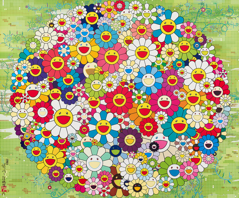 Takashi Murakami, ‘Open Your Hands Wide’, 2010, Print, Offset lithograph in colours, on smooth wove paper, the full sheet., Phillips