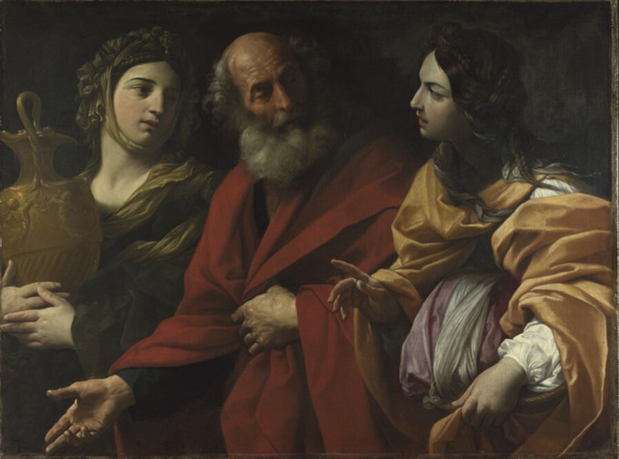 Lot and his Daughters leaving Sodom