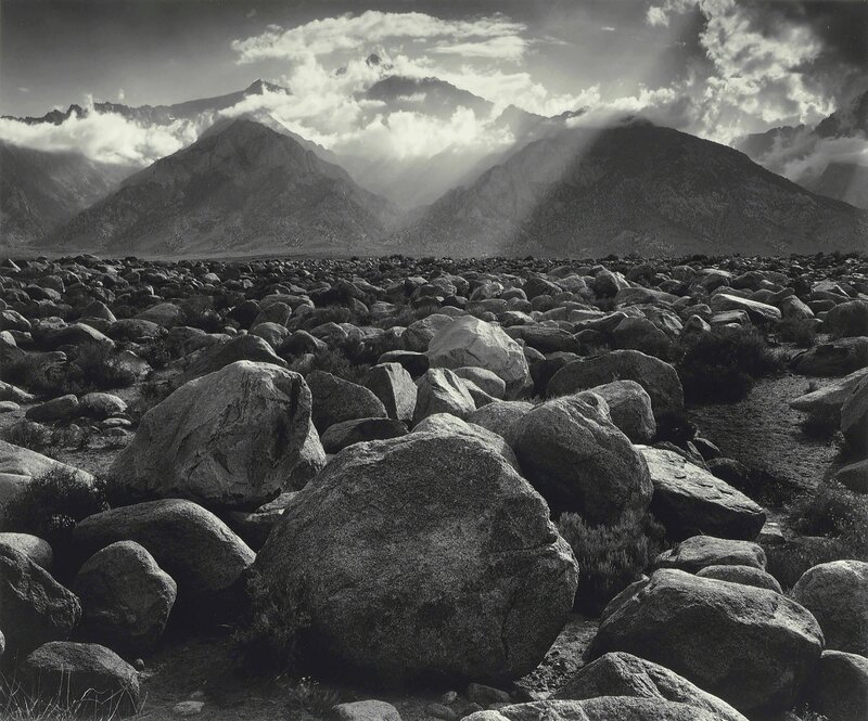 Ansel Adams, ‘Mount Williamson, Sierra Nevada, from Manzanar, CA’, 1944, Photography, Gelatin silver print, Atlas Gallery