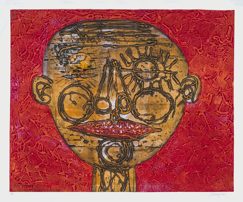 Choco, ‘Bemba colorá / Thick Red Lips’, 2015, Print, Collagraphy on paper, ArteMorfosis - Cuban Art Platform