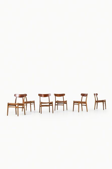 Hans Wagner for Carl Hansen & Son ed., ‘Six dining chairs model CH-23’, 1949