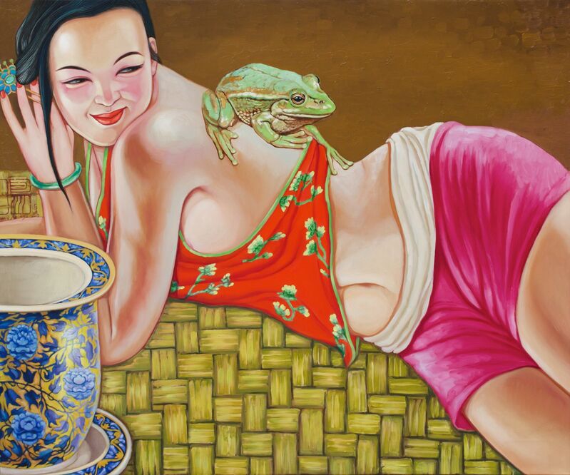 Hu Ming, ‘Jade Frog’, 2014, Painting, Oil on Canvas, Wentworth Galleries