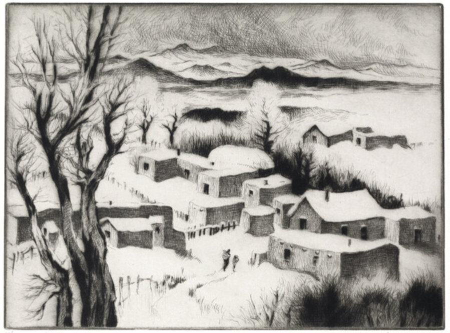 Village in the Snow