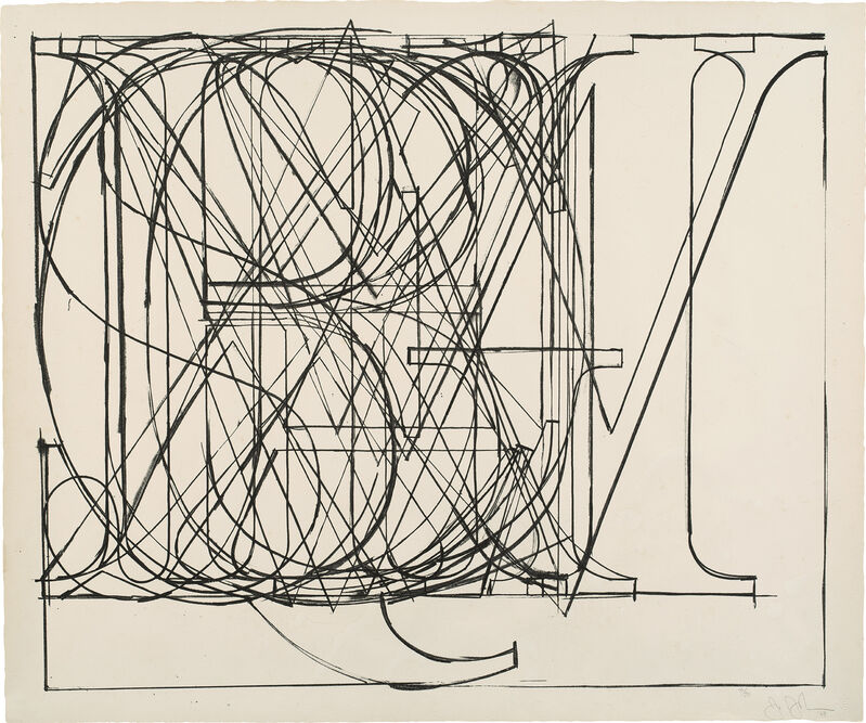 Jasper Johns, ‘Alphabet (G. 126, U.L.A.E. 69)’, 1969, Print, Lithograph, on Hahnemühle paper, with full margins., Phillips