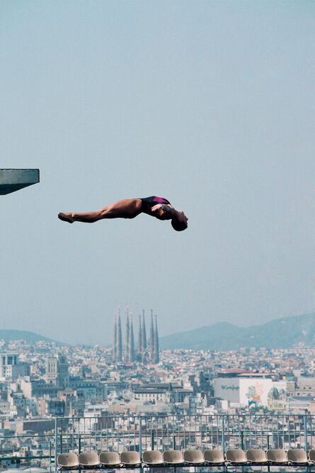 AFP, ‘U.S. diver Mary Ellen Clark trains on the 10-meter platform on July 18th,1992, before the Olympic Games in Barcelona.’, 1992