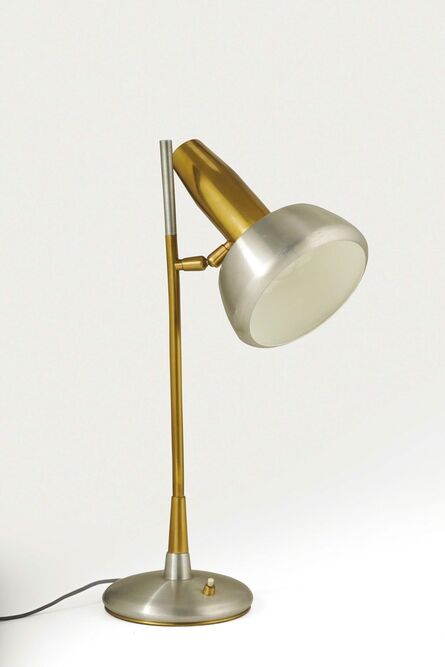 Oscar Torlasco, ‘A brass and anodised aluminum table lamp’, 1950 ca.