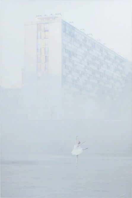 JR, ‘28 Millimètres, Portrait d'une génération, Les Bosquets, In the Mist, Montfermeil, France’, 2014