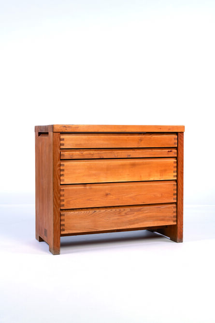 Pierre Chapo, ‘R09 chest of drawers in elm’, vers 1960